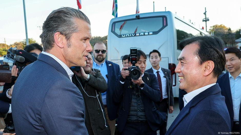 US’s Hegseth visits South Korea, tours border with North
