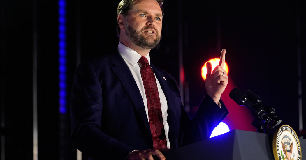 Vance Says He Hopes His Wife Embraces Christianity, Setting Off Backlash