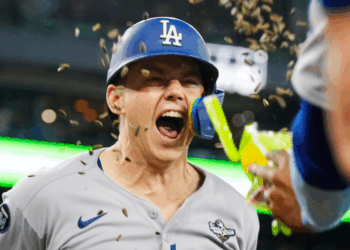 Will Smith celebrates Dodgers’ World Series win at Raising Cane’s Hollywood