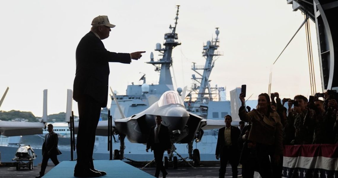 With bombs and bravado, Trump puts his own stamp on Reagan’s ‘peace through strength’ mantle