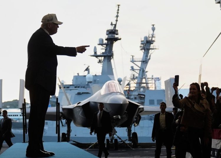 With bombs and bravado, Trump puts his own stamp on Reagan’s ‘peace through strength’ mantle