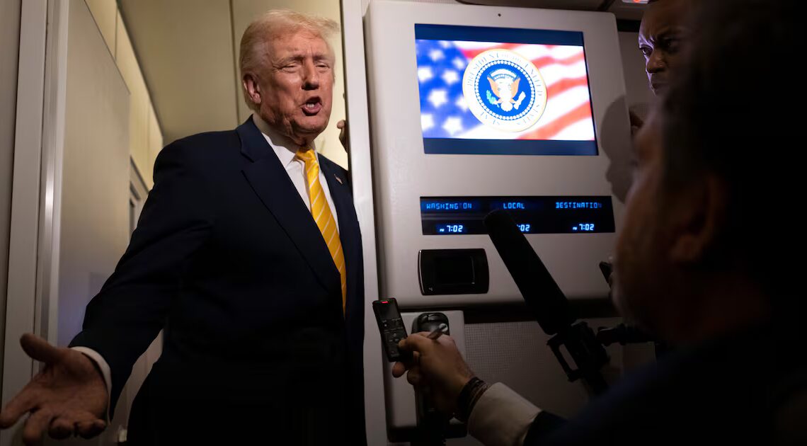 Beleaguered Trump Emerges From Hiding to Beg ‘Give Me a Break’ on Epstein