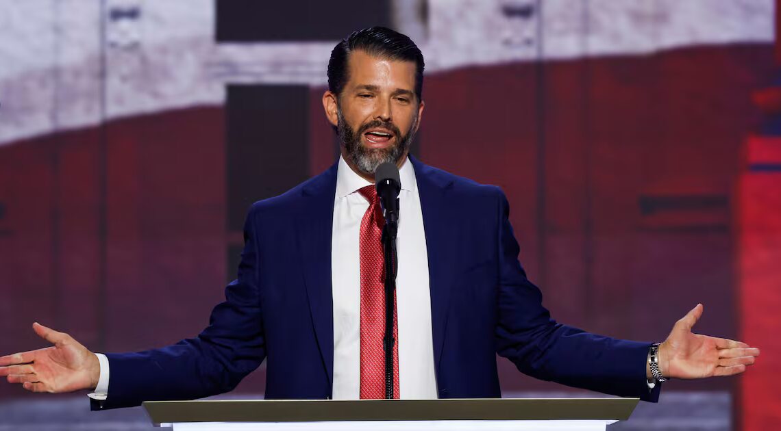 Trump Jr. Claims Dad Was ‘Hated’ by Epstein in Typo-Riddled Rant