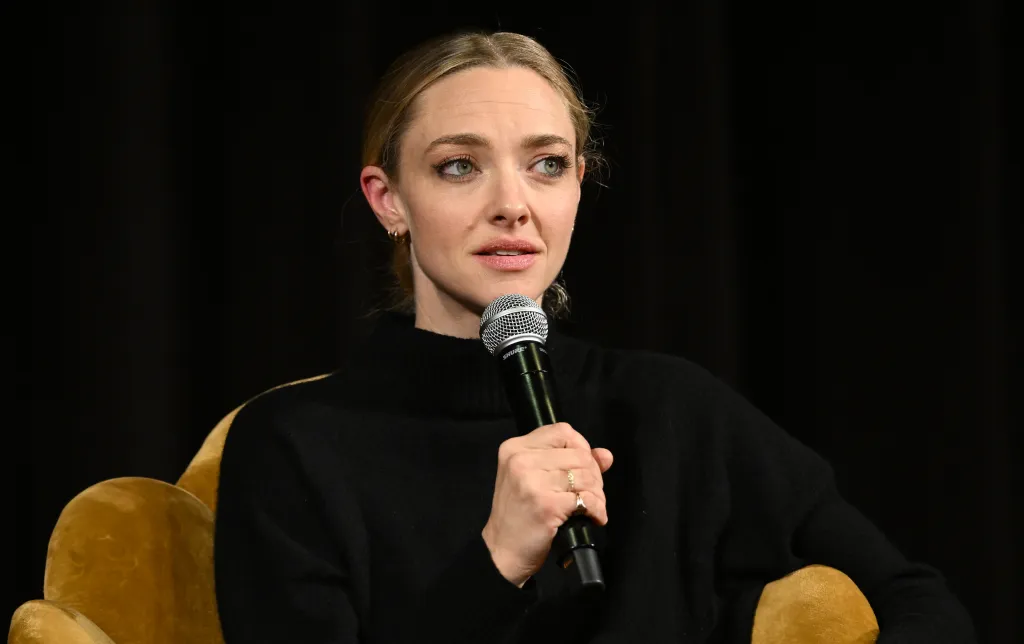 Actress Amanda Seyfried speaks at the Gala Screening of 