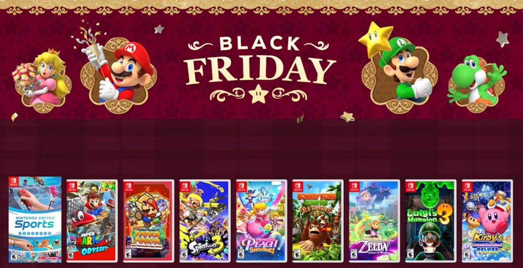 All Games in Nintendo Black Friday Sales 2025