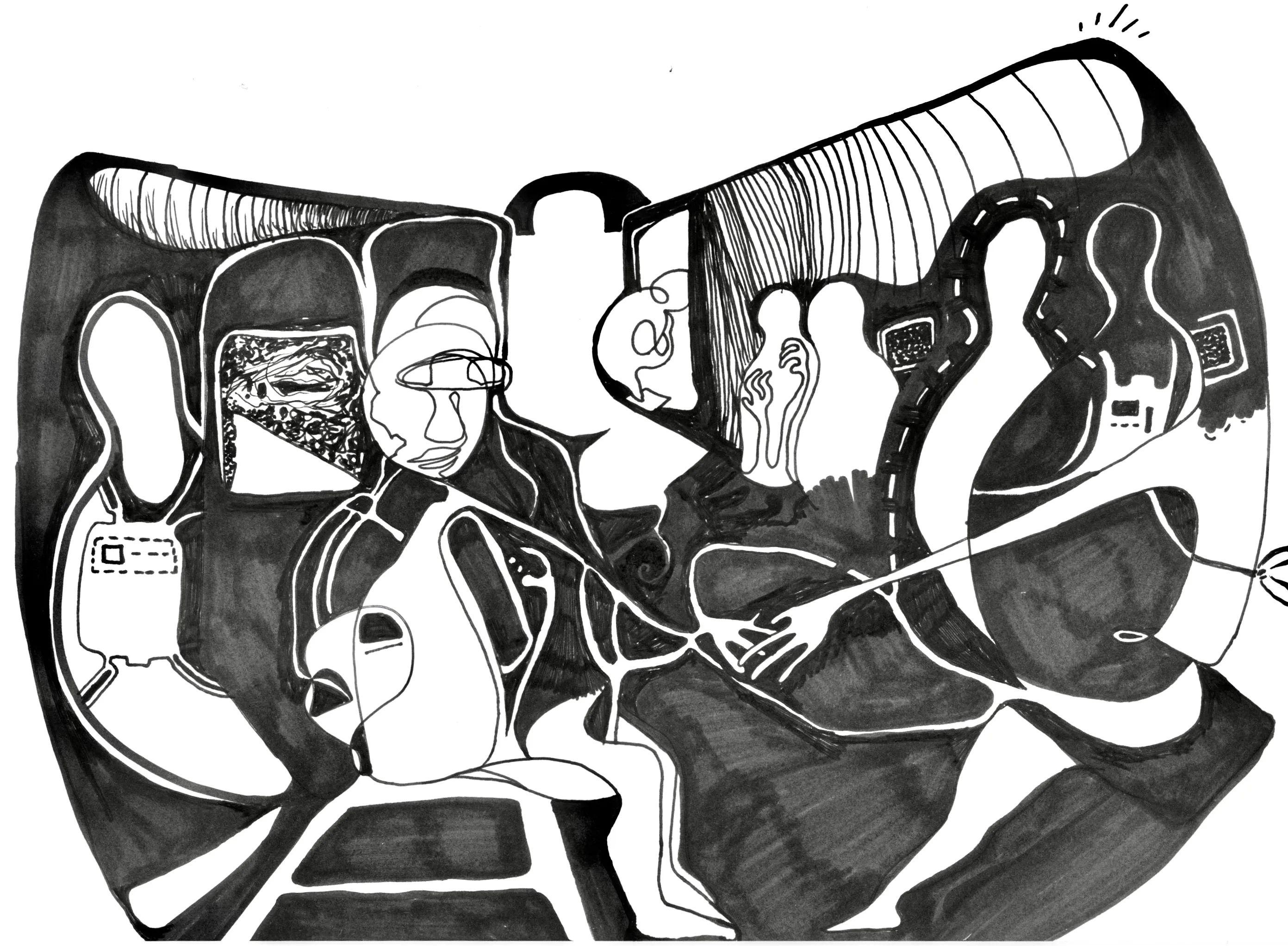 An illustration of skydiving.