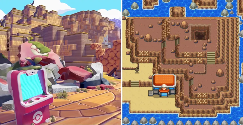 Cinnabar Island Pokémon Pokopia HGSS Comparisons