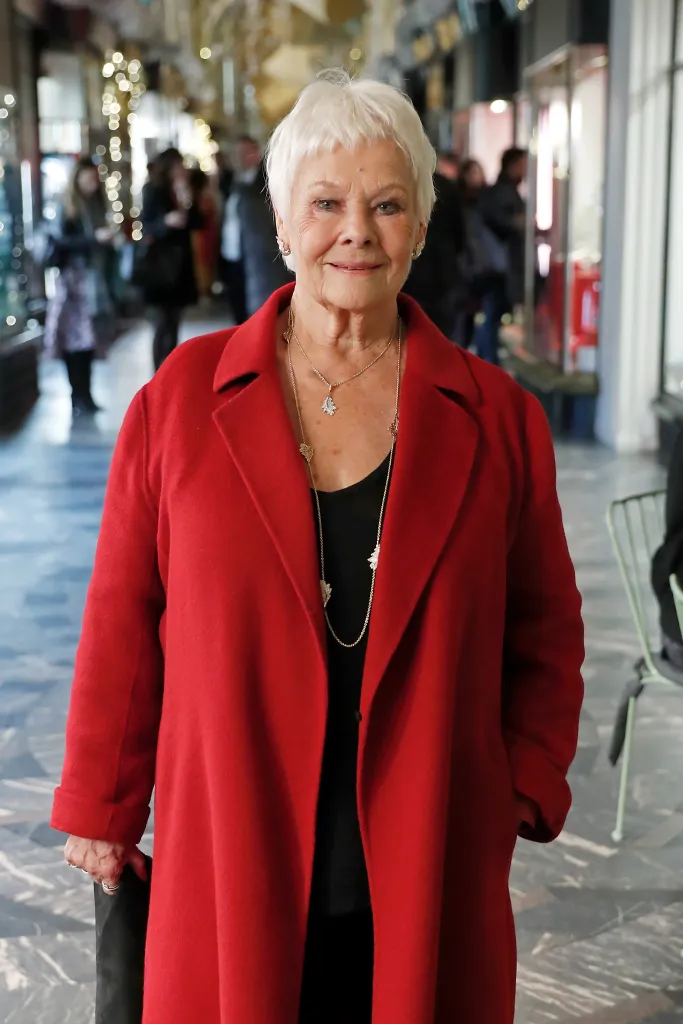 Dame Judi Dench attends the launch of the 200th Burlington Christmas at Burlington Arcade on November 12, 2019.
