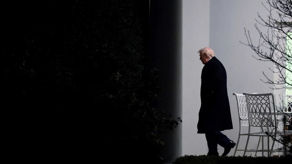 ‘Not a hotel’: Ex-White House calligrapher daunted by signs Trump’s draped over building