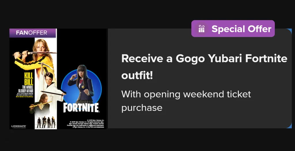 Fandango Kill Bill Fortnite Skin Promotion