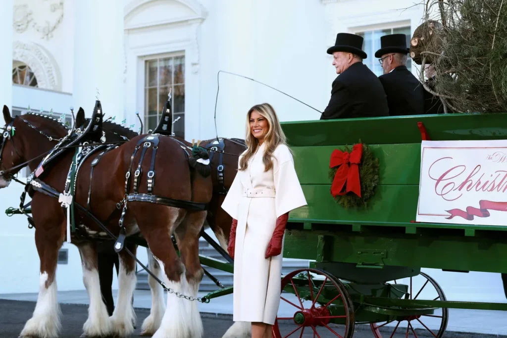 Melania Trump flees after just minutes at White House Christmas event