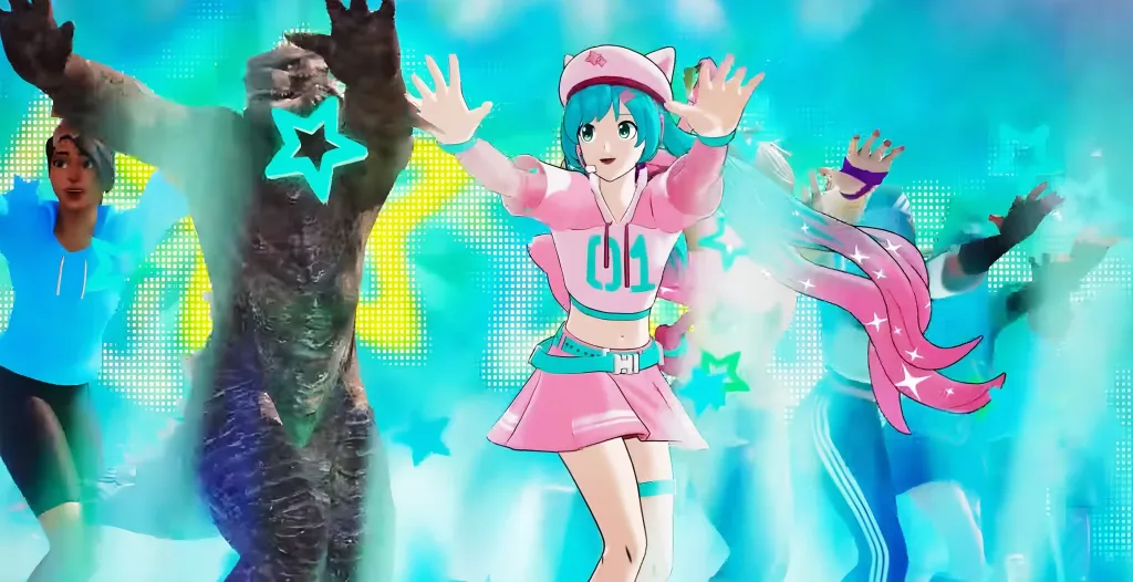 Hatsune Miku Fortnite Miku Beam Emote