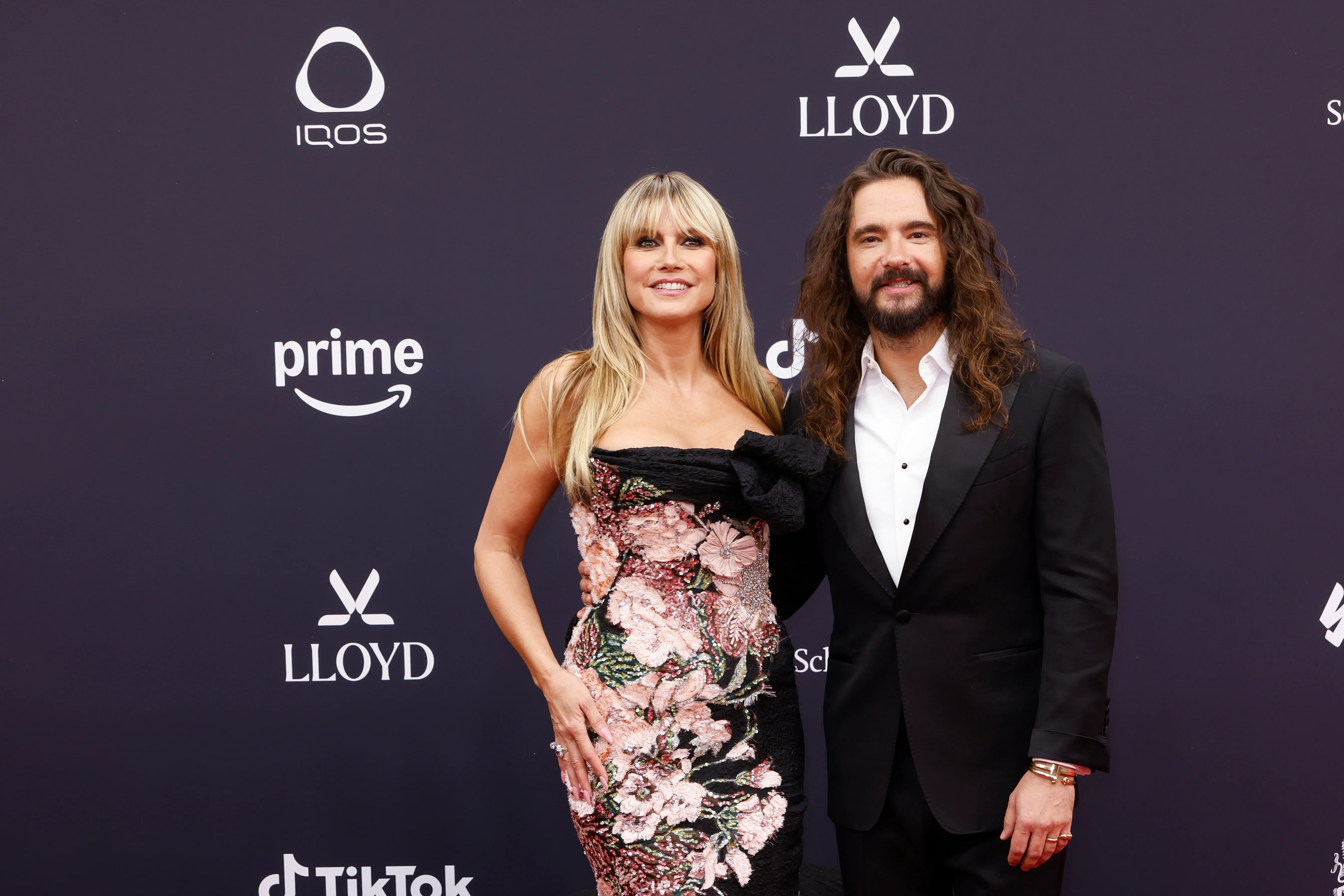 Heidi Klum and Tom Kaulitz on the red carpet at the Bambi Awards.