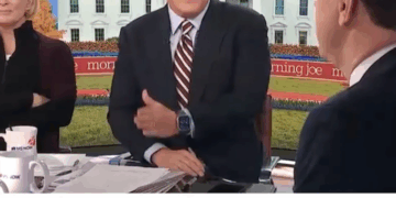 ‘He didn’t say it!’ Morning Mika rushes to deflect as furious husband almost drops F-bomb