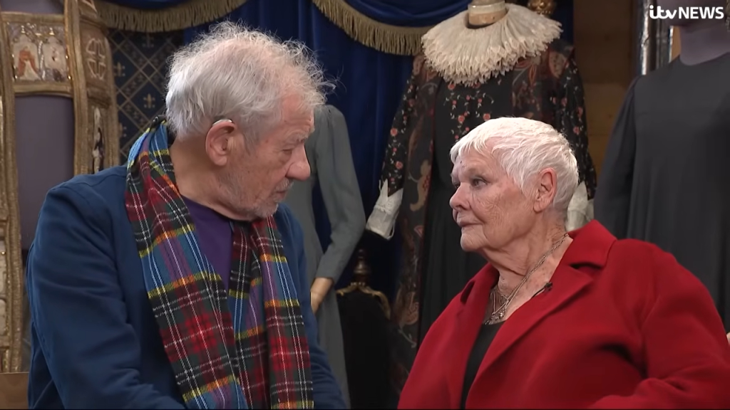 Judi Dench and Ian McKellen on ITV.
