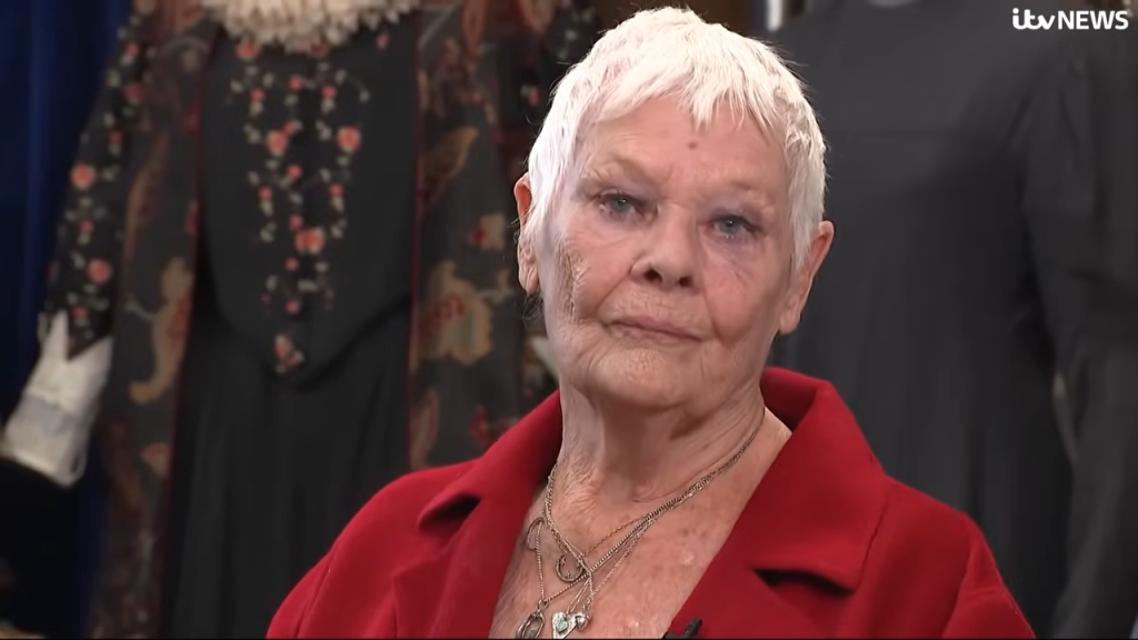 Judi Dench on ITV News on Nov. 25, 2025.