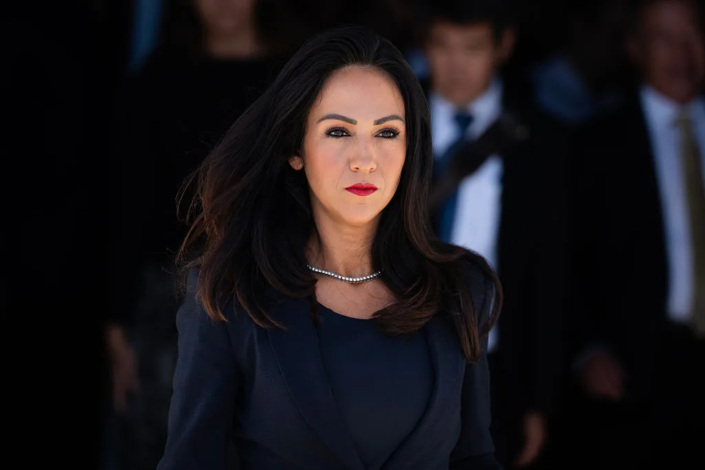 Rep. Lauren Boebert (R, Colo.) leaves the U.S. Capitol on Friday, Sept. 19, 2025.