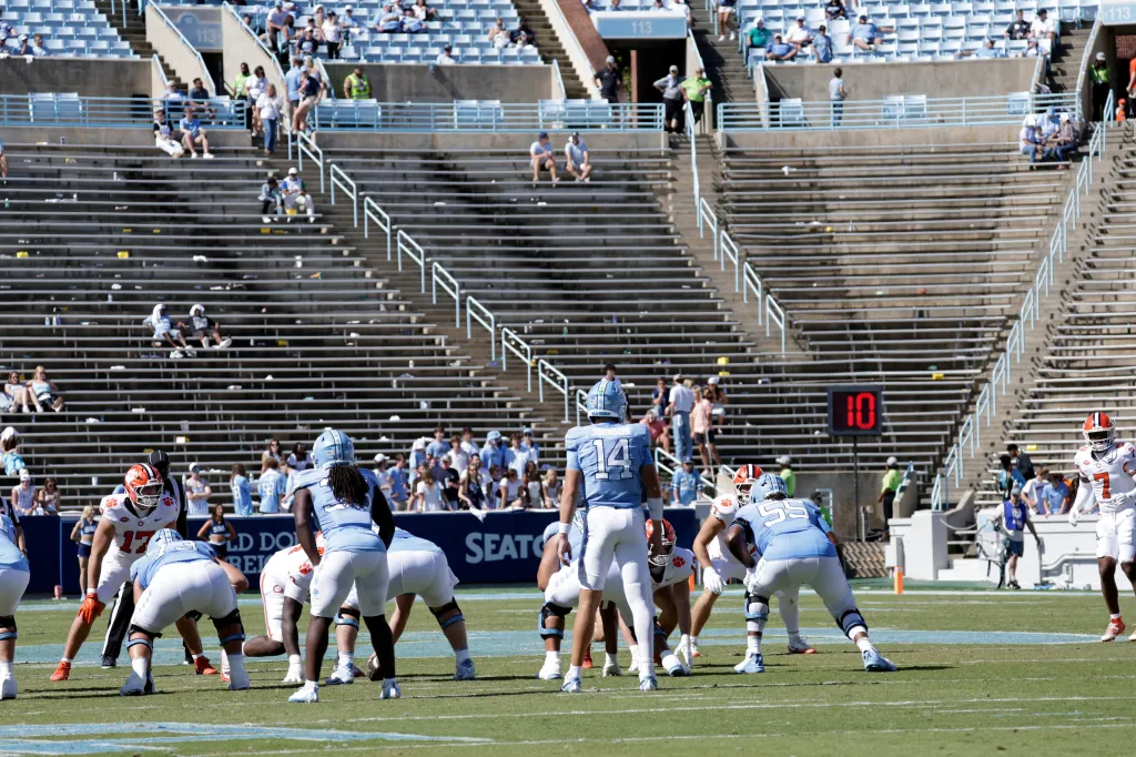 Clemson UNC empty seats