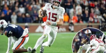 Alabama survives Auburn’s upset bid to keep Ole Miss out of SEC championship