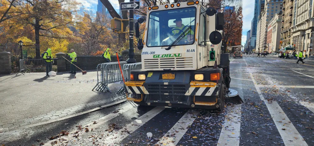 A street sweeper at the parade.