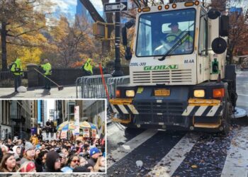 Naughty Macy’s Thanksgiving Parade partiers fill streets with 41.5 tons of trash— equivalent to a large humpback whale