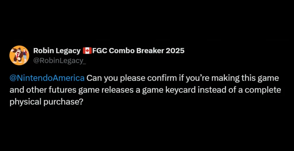 Nintendo Players Angry About Game Key Cards