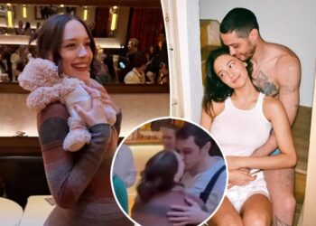 Pete Davidson kisses pregnant girlfriend Elsie Hewitt at bunny-themed baby shower