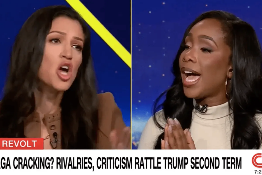 ‘Excuse me!’: CNN panel erupts as Stephen Miller’s wife clashes with CNN host