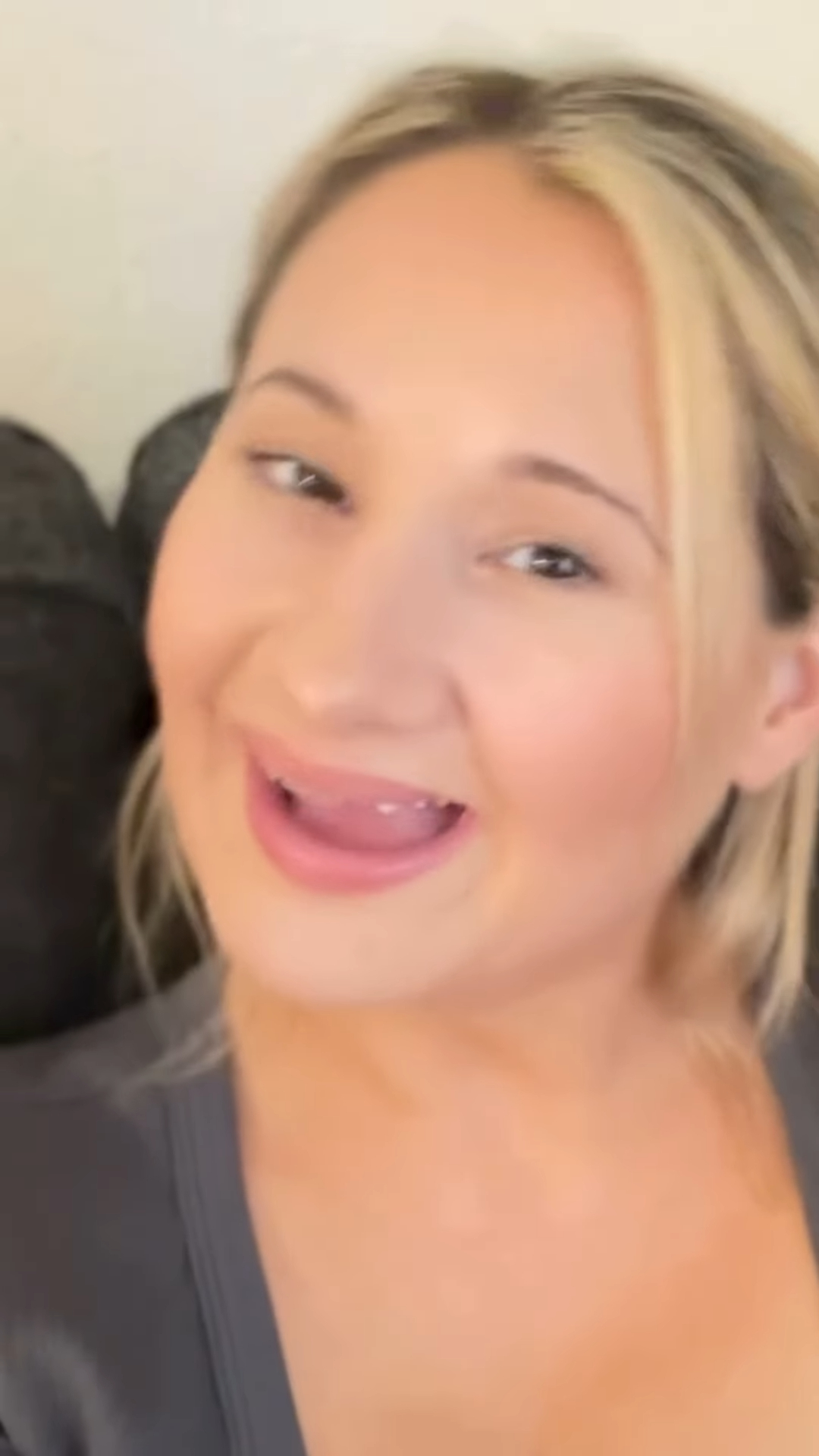 Gypsy Rose Blanchard smiling with her mouth slightly open.