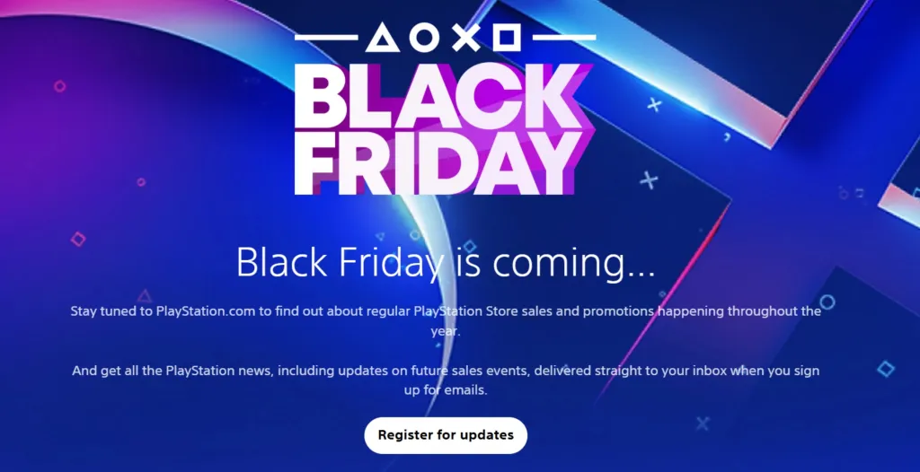 PS5 Black Friday Deals Announcement