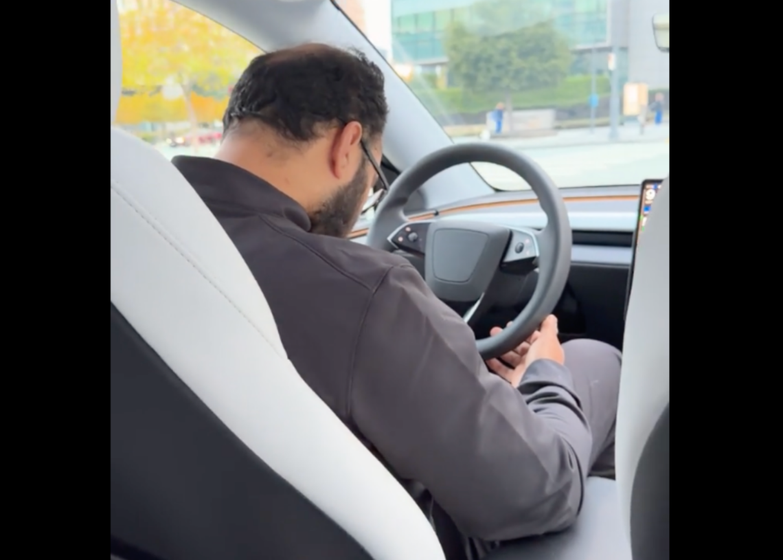 A Tesla Robotaxi Safety Driver Fell Asleep on the Job