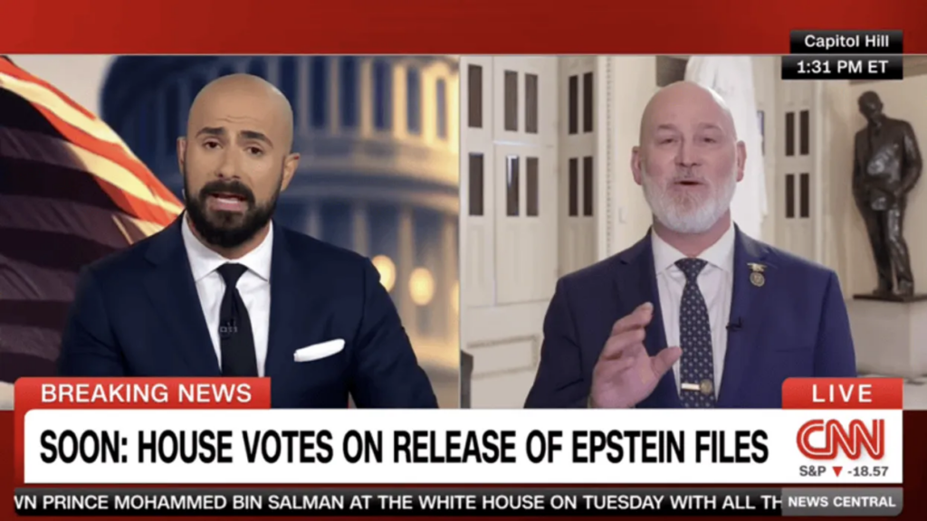 ‘You’re not getting away with this’: Fireworks on CNN as GOP rep pressed on Epstein files