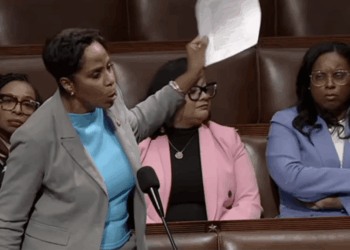 ‘Shut up!’ House floor groans as Republican rebukes Dem for calling Trump a felon