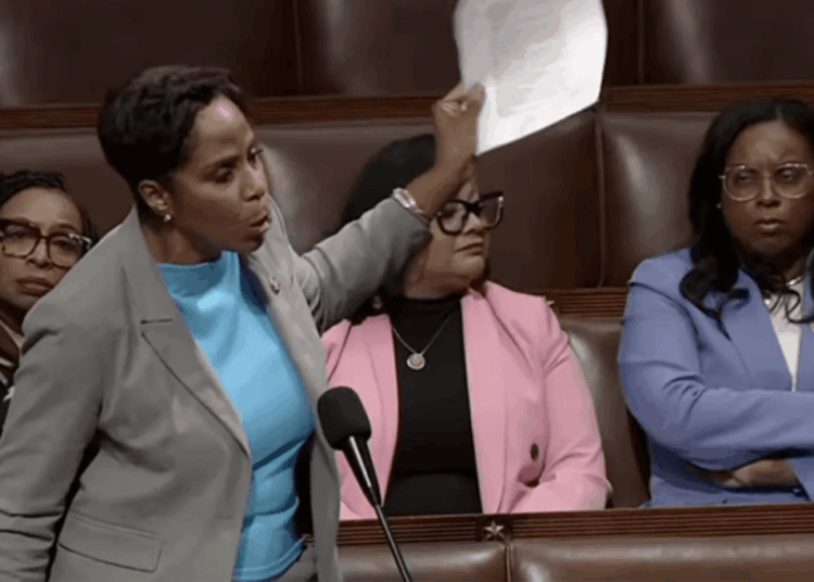 ‘Shut up!’ House floor groans as Republican rebukes Dem for calling Trump a felon