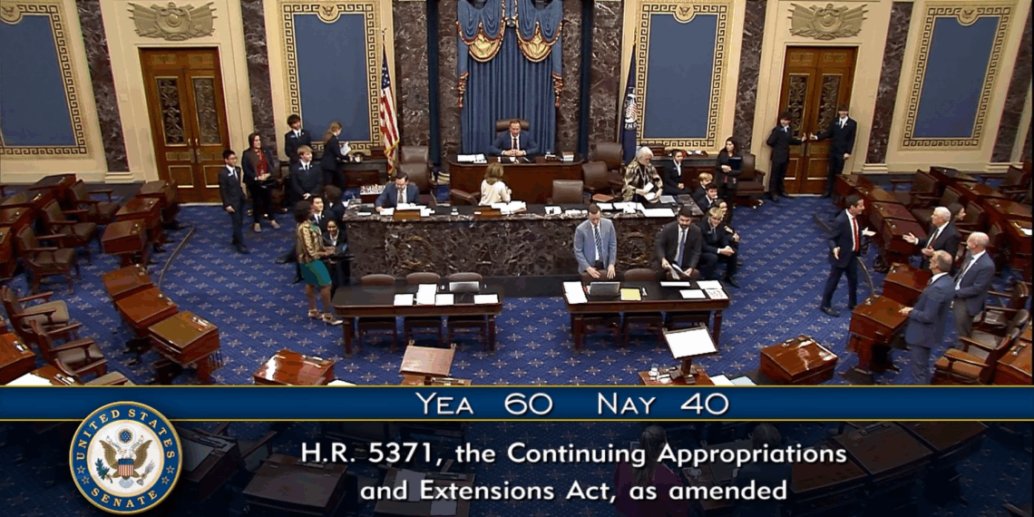 Deal to end government shutdown passes Senate, heads to House