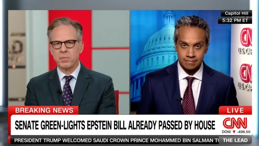 ‘Remarkable turnaround’: CNN reporter floored as Epstein bill speeds through Senate
