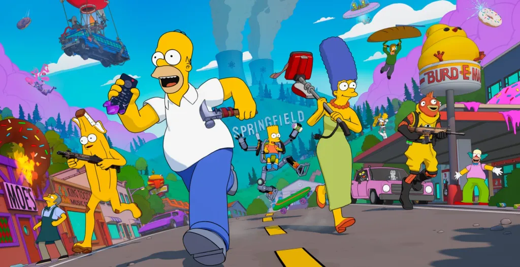 The Simpsons Fortnite Season Art