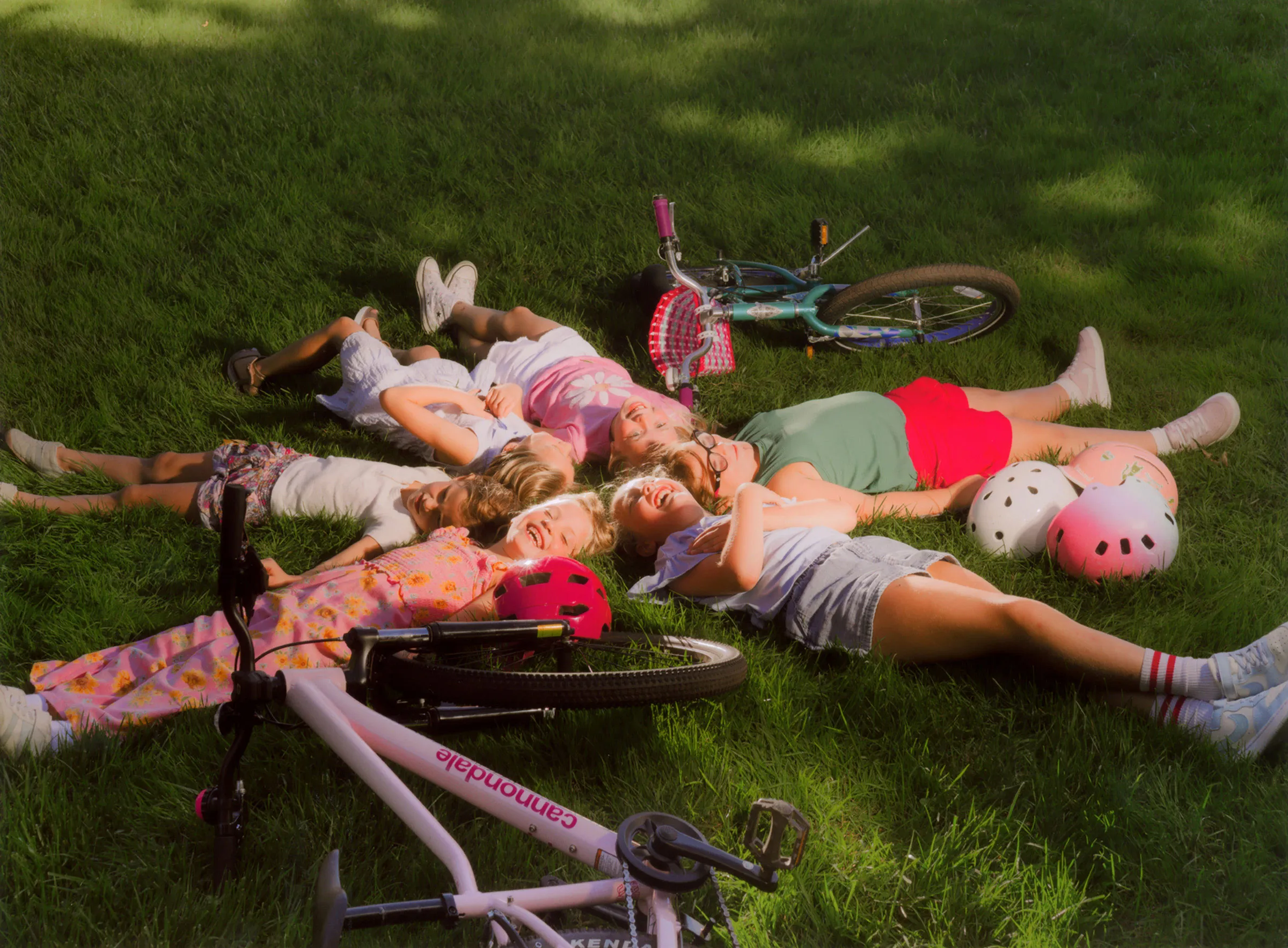 Kids playing outside in Little Silver, N.J., on Sept. 2. The Balance Project wants to remake the town to encourage more childhood independence.
Tonje Thilesen for TIME