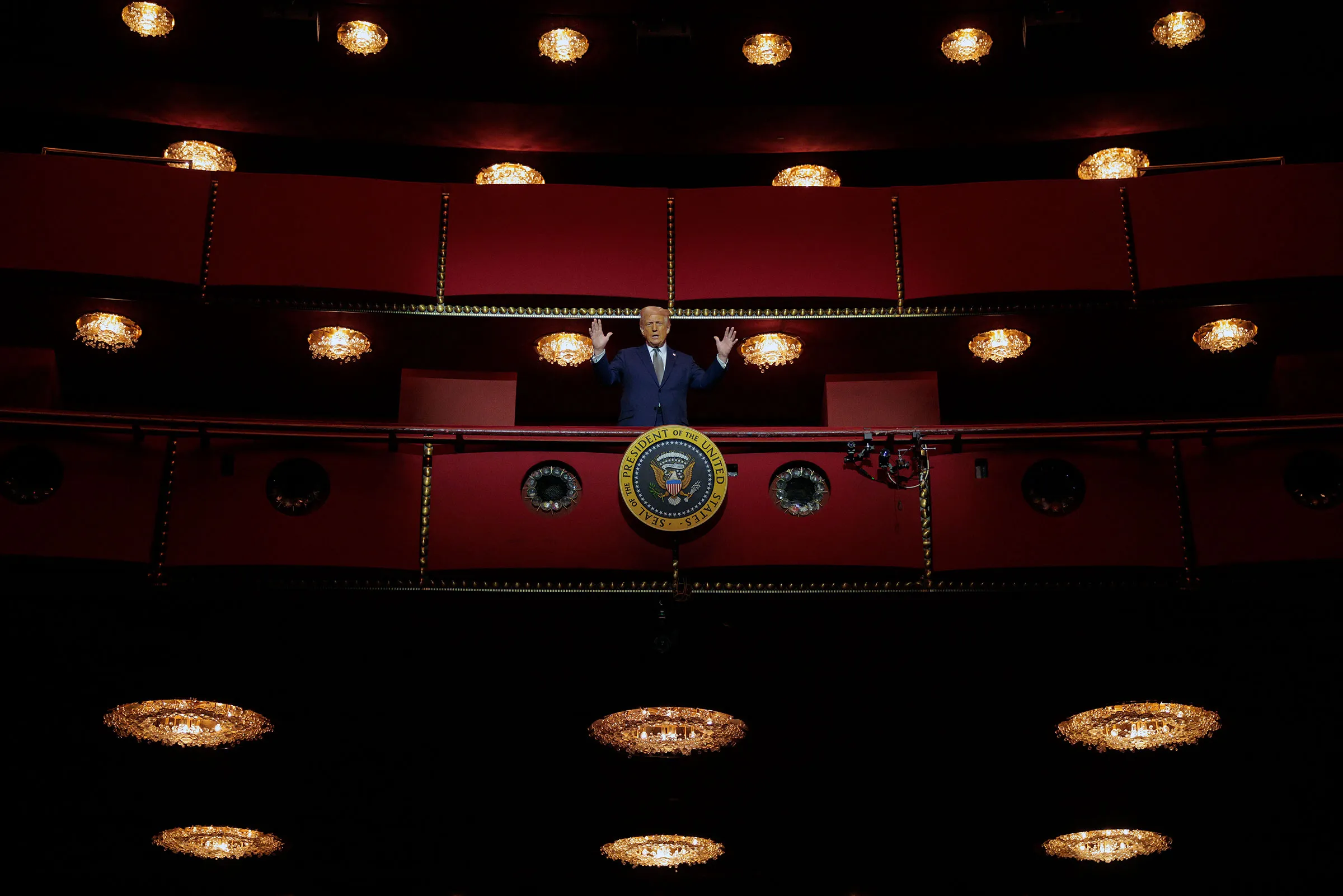 President Trump Participates In A Kennedy Center Board Meeting And Tour