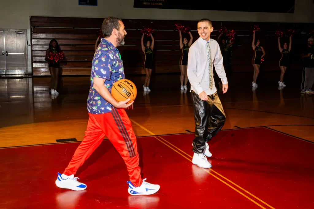 timothee-chalamet-adam-sandler-basketball