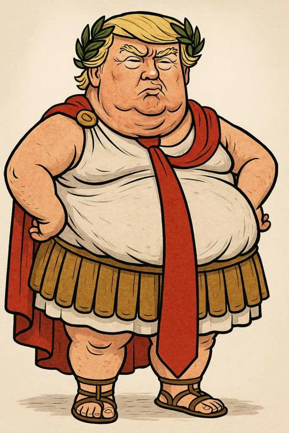 Trump as Caesar.