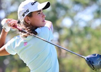 ‘Peaceful’ Kai Trump improves in second round of the LPGA Annika event