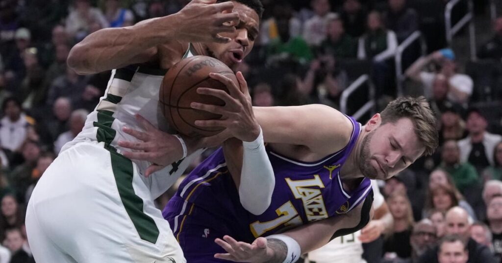 Luka Doncic scores 41 to lead Lakers’ rout of the Bucks