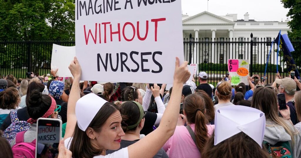 Why outrage is erupting over Trump plan to exclude nursing from ‘professional’ designation