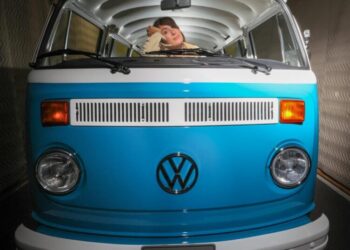A fire-scarred Volkswagen bus was a viral ‘beacon of hope.’ Now you can see its glow-up