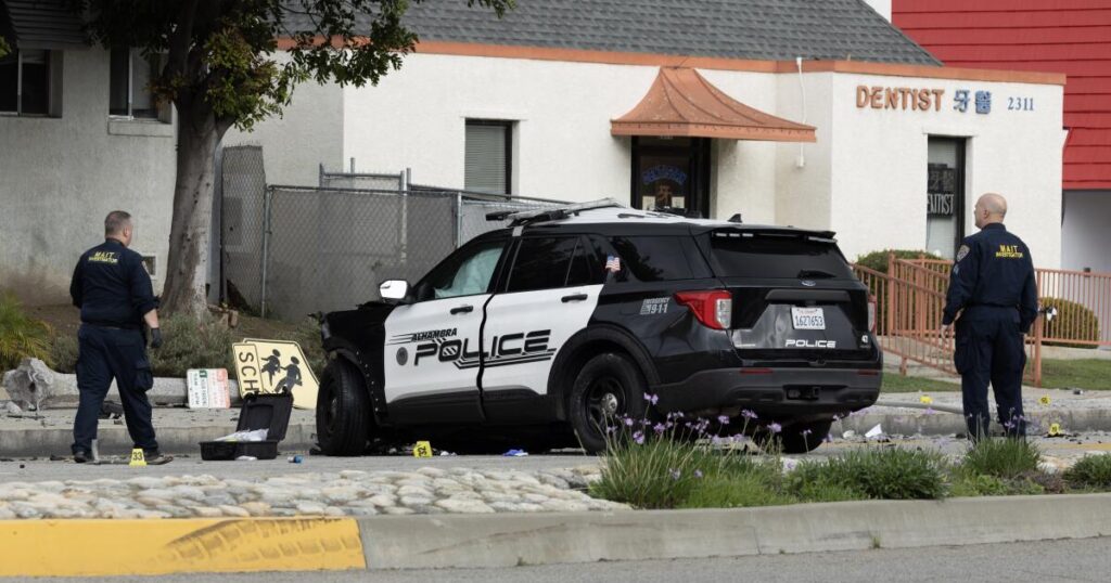 Alhambra police officer dies in early morning pursuit crash