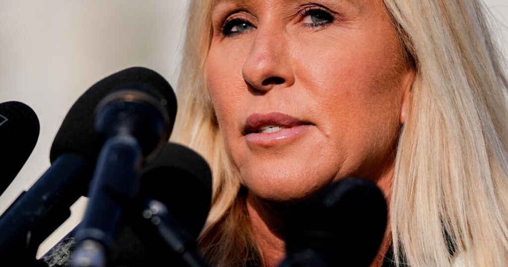 Rep. Marjorie Taylor Greene, a former Trump loyalist, says she will resign from Congress