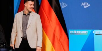 German far-right party AfD sets up its new youth wing as thousands protest