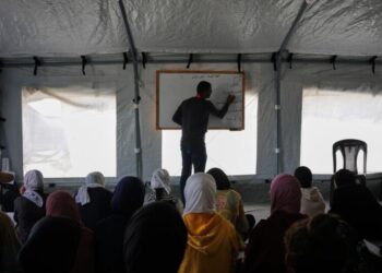 Most of Gaza’s schools are destroyed and hundreds of thousands of children cannot go back to class