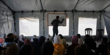 Most of Gaza’s schools are destroyed and hundreds of thousands of children cannot go back to class